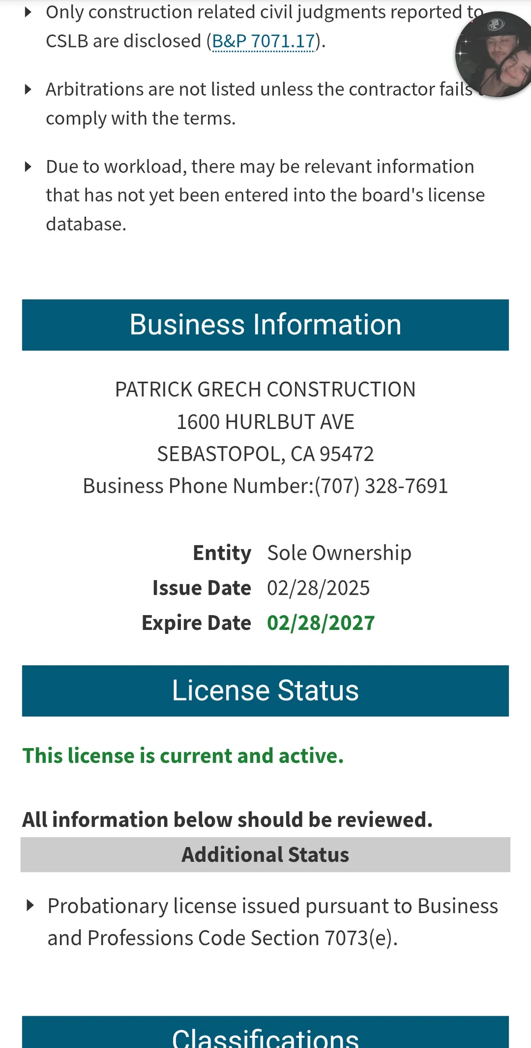 Grech Family Construction logo