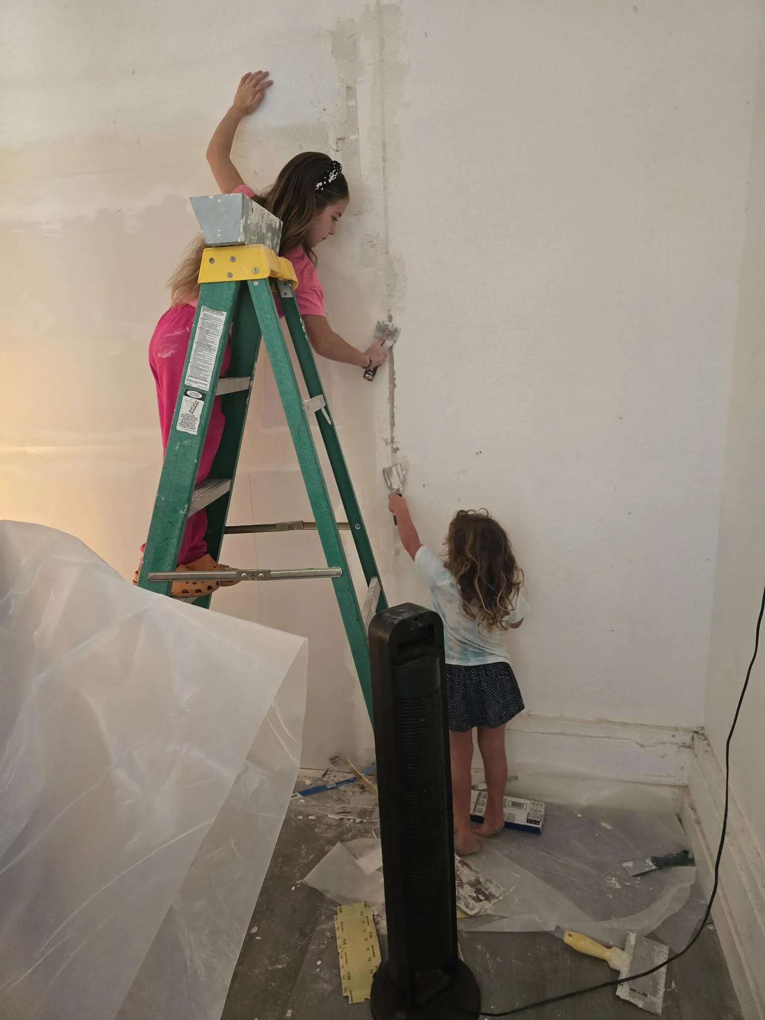 Patrick Grech on the job, working hands-on inside a remodel