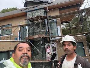 Reynoso's Stoneworks — On site — a full stone-veneer facade
